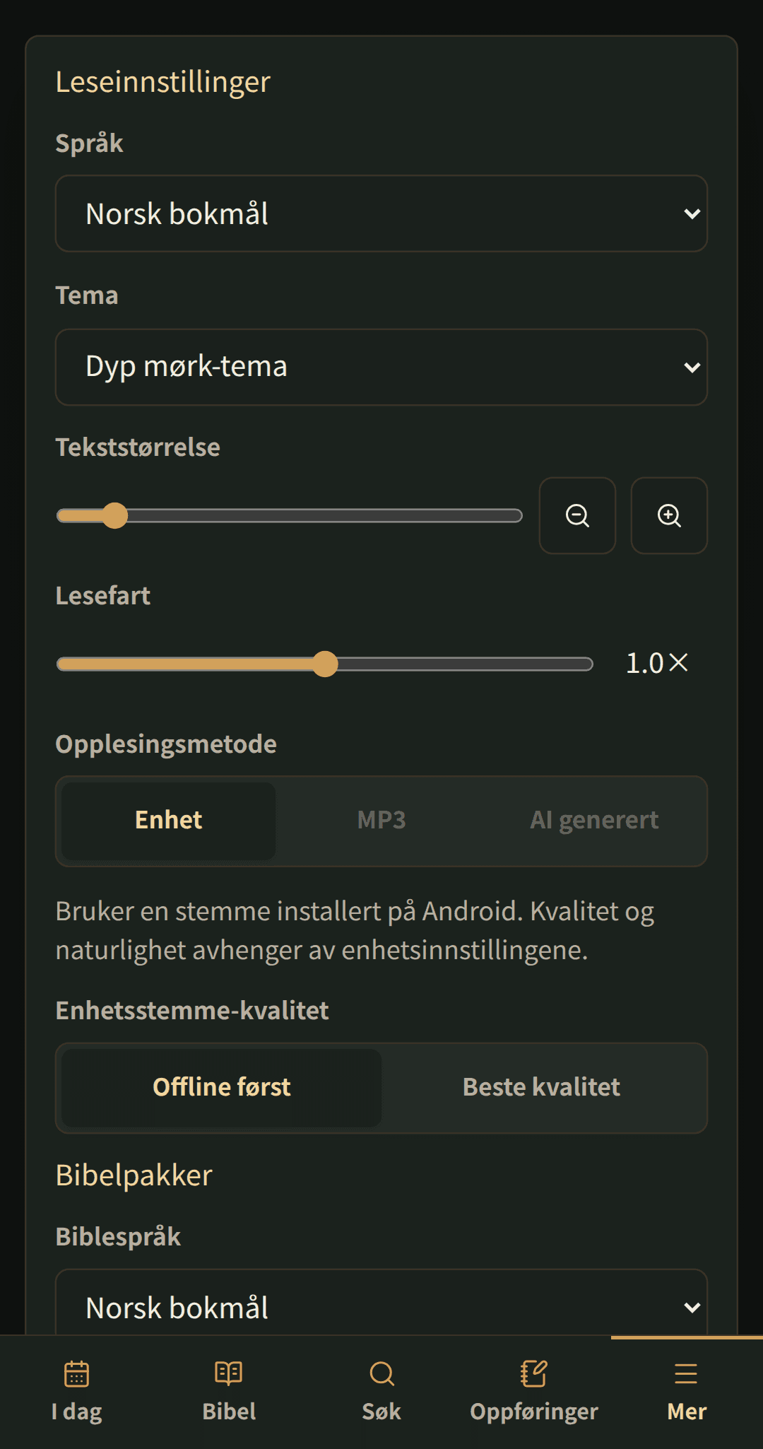 Lesefart · Enhet