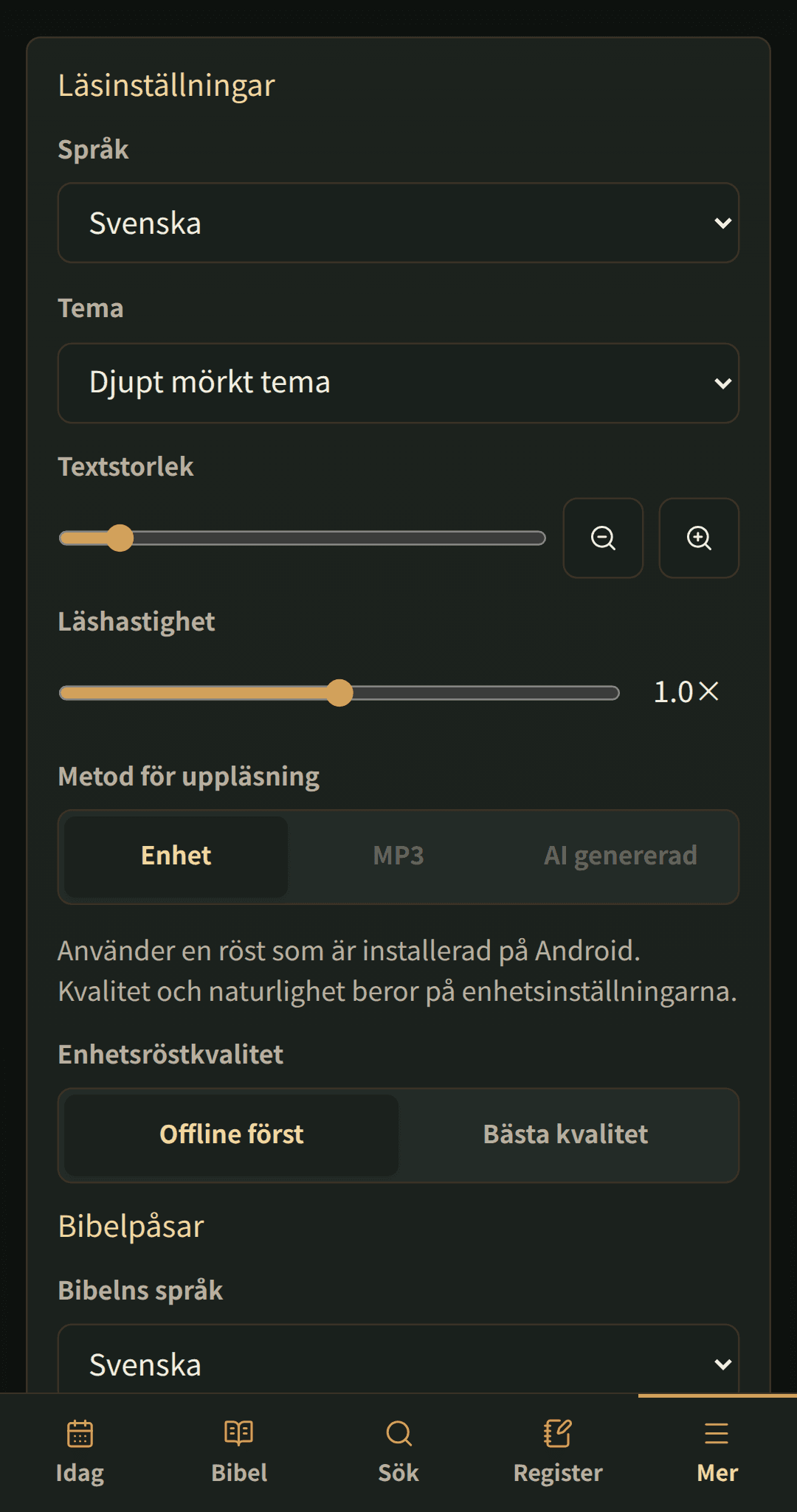 Läshastighet · Enhet